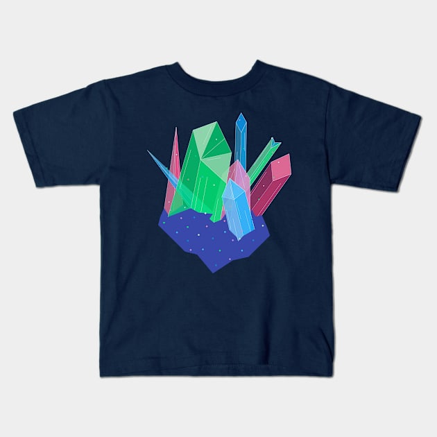 CRYSTALS Kids T-Shirt by BadOdds